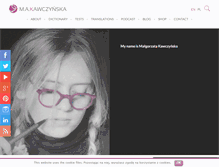 Tablet Screenshot of ma-kawczynska.com